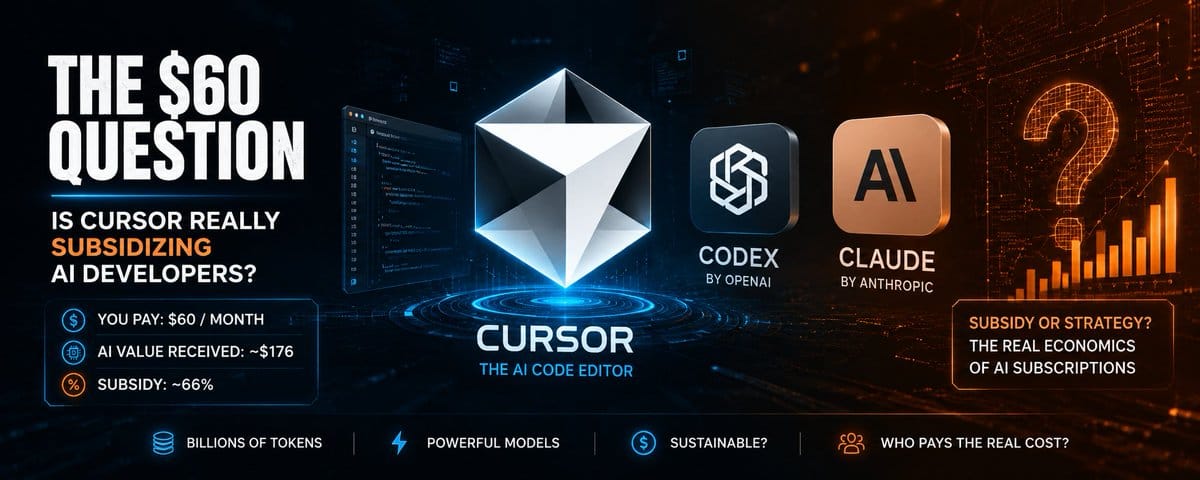 The $60 Question: Are Cursor's AI Tokens Actually Subsidized?