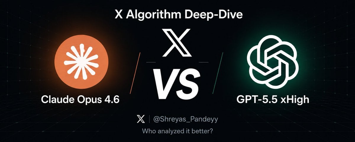 I Made Claude Opus 4.6 Max and GPT-5.5 Analyze the X Algorithm. Then I Made Them Judge Each Other.